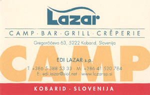 business card camp lazar